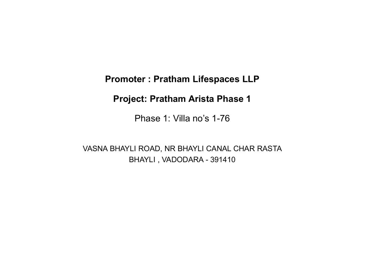 Pratham Arista Phase 1 Image 1 Pratham Arista Phase 1 - Image 1
